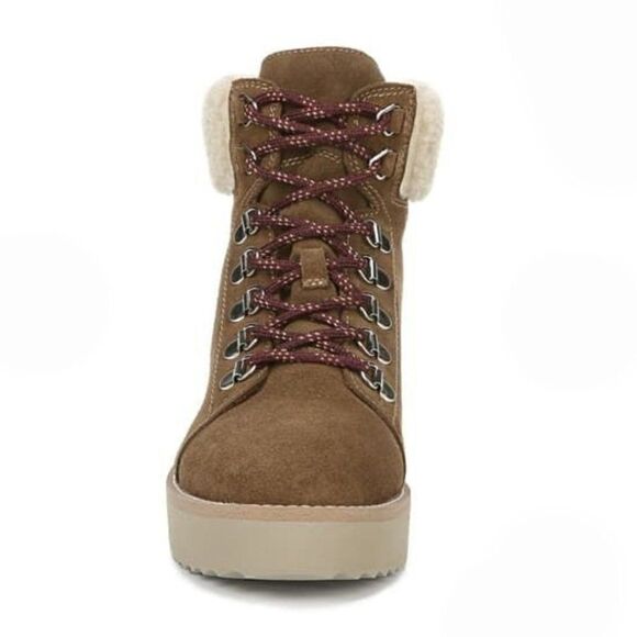 NIB SAM EDELMAN FRANC TOFFEE FAUX FUR BOOTS SZ 9.5 - Picture 3 of 7